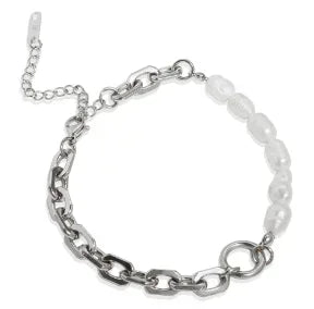 Dainty Stainless Steel Chain Bracelet, Gold-Tone or Silver-Tone, Everyday Women's Bracelet