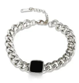 Dainty Stainless Steel Chain Bracelet, Gold-Tone or Silver-Tone, Everyday Women's Bracelet