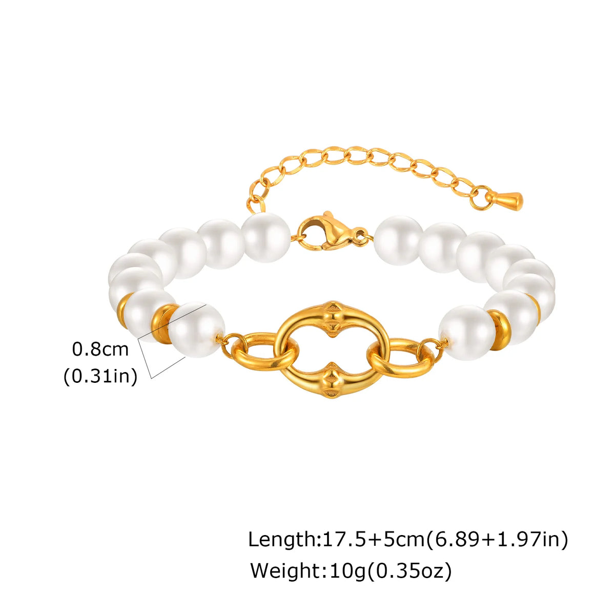 Chunky Toggle Chain Bracelet, Gold-Tone Stainless Steel