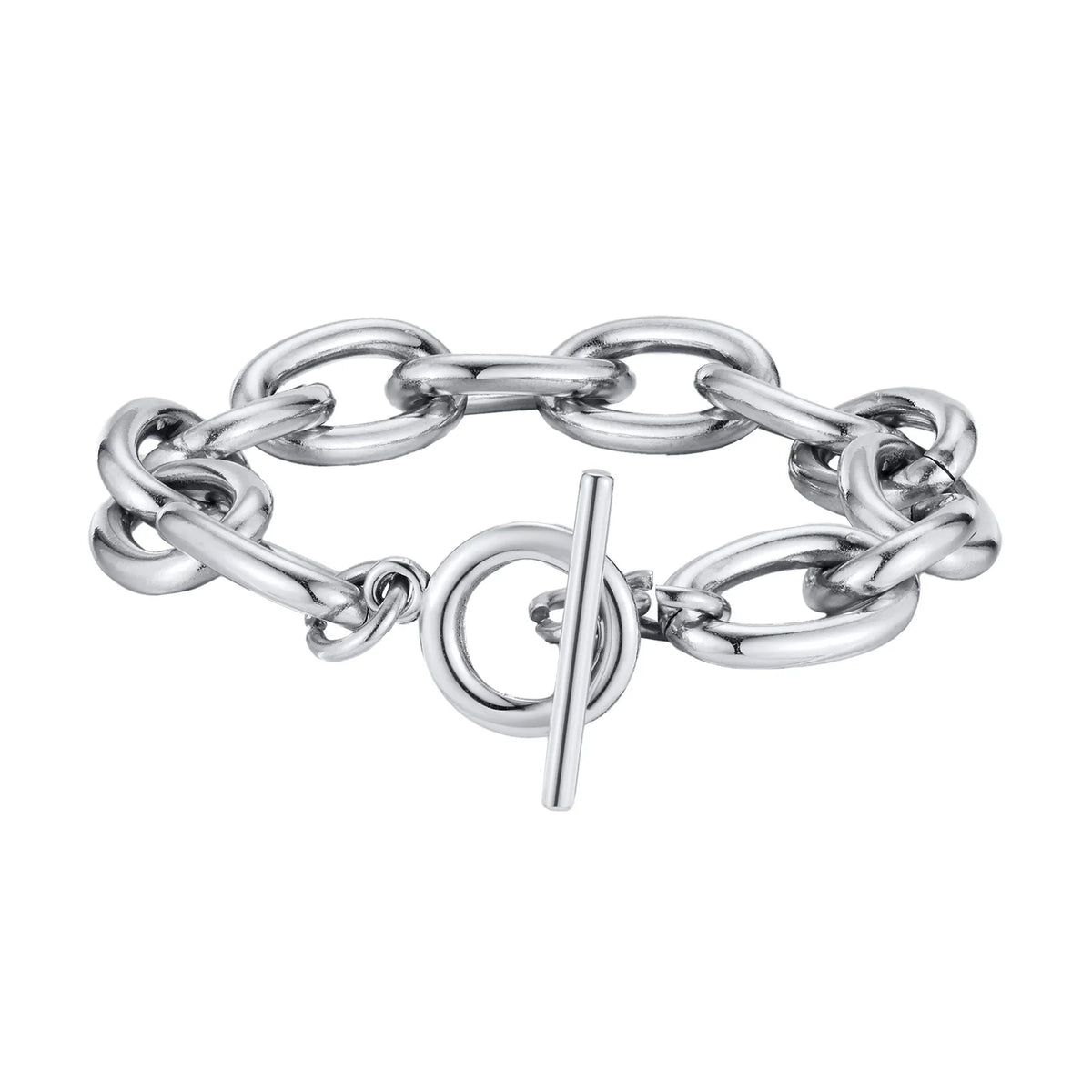 Chunky Toggle Chain Bracelet, Gold-Tone Stainless Steel
