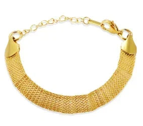 Dainty Stainless Steel Chain Bracelet, Gold-Tone or Silver-Tone, Everyday Women's Bracelet