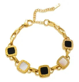 Dainty Stainless Steel Chain Bracelet, Gold-Tone or Silver-Tone, Everyday Women's Bracelet