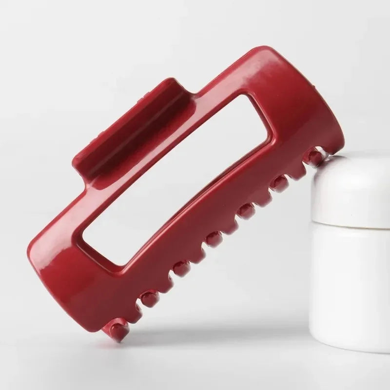 Large Non-Slip Silicone Hair Claw Clip, Bendable Soft Grip for Thick and Thin Hair
