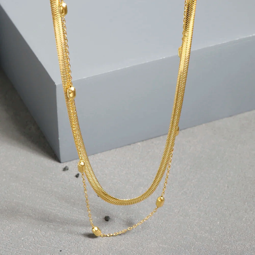 Gold-Tone Chain Necklace, 9 Styles: Textured, Layered, Snake, Link, Pendant