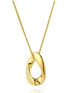 Gold-Tone Chain Necklace, 9 Styles: Textured, Layered, Snake, Link, Pendant