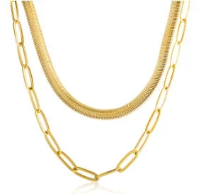 Gold-Tone Chain Necklace, 9 Styles: Textured, Layered, Snake, Link, Pendant