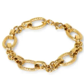 Dainty Stainless Steel Chain Bracelet, Gold-Tone or Silver-Tone, Everyday Women's Bracelet