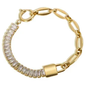 Dainty Stainless Steel Chain Bracelet, Gold-Tone or Silver-Tone, Everyday Women's Bracelet