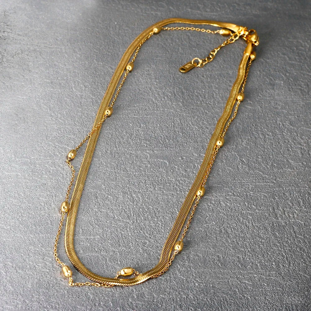 Gold-Tone Chain Necklace, 9 Styles: Textured, Layered, Snake, Link, Pendant