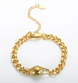 Dainty Stainless Steel Chain Bracelet, Gold-Tone or Silver-Tone, Everyday Women's Bracelet