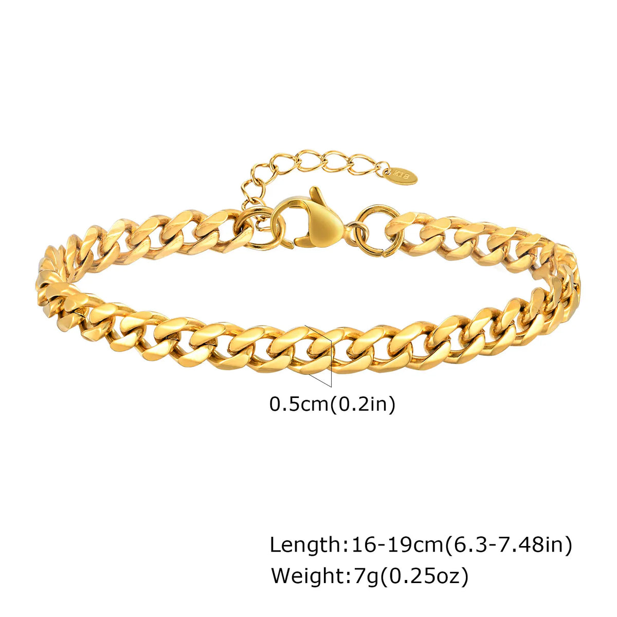 Chunky Toggle Chain Bracelet, Gold-Tone Stainless Steel