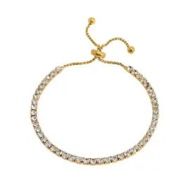 Dainty Stainless Steel Chain Bracelet, Gold-Tone or Silver-Tone, Everyday Women's Bracelet