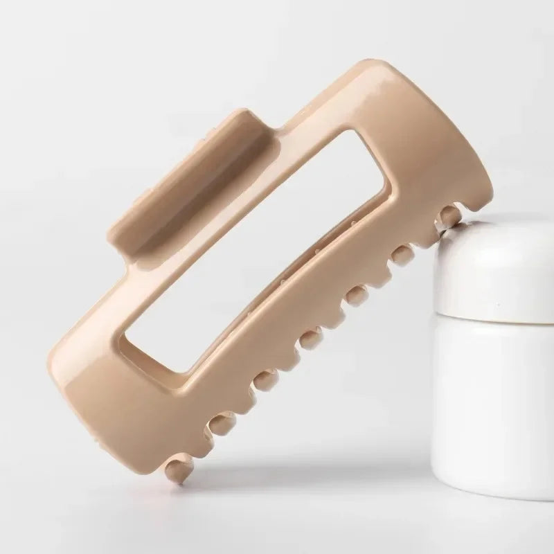 Large Non-Slip Silicone Hair Claw Clip, Bendable Soft Grip for Thick and Thin Hair