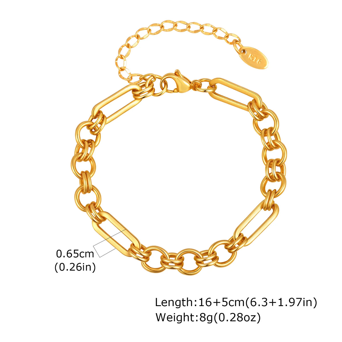 Chunky Toggle Chain Bracelet, Gold-Tone Stainless Steel