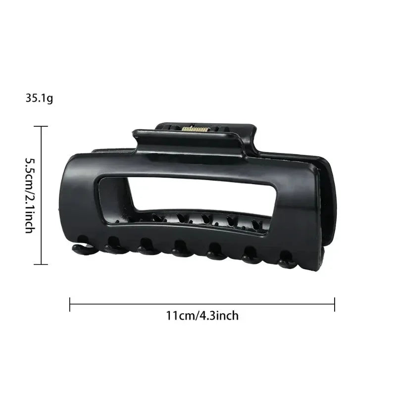 Large Non-Slip Silicone Hair Claw Clip, Bendable Soft Grip for Thick and Thin Hair